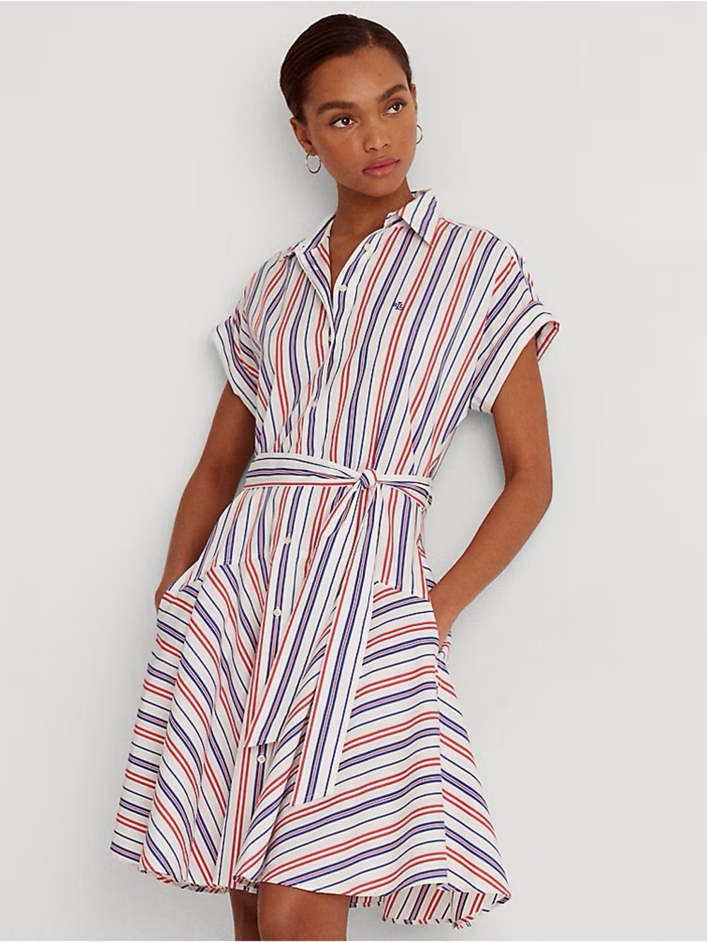 Ralph Lauren Striped Cotton Broadcloth
Shirtdress